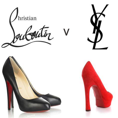 louboutin contre yves saint laurent|louboutin and ysl.